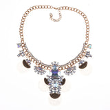 Crystal Flower Necklace Collarbone Chain Cross-border Accessory
