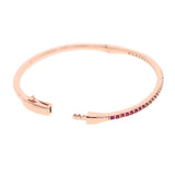 Colorful Zircon Bangle & Bracelet for Girls - 56-58mm