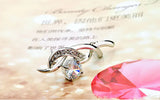 925 Sterling Silver Zircon Inlaid Brooch Charm Jewelry for Women