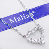 Heart Pendant CZ Bracelet for Girl Birthday or Wedding Anniversary