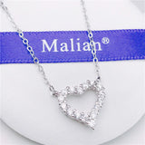 Heart Pendant CZ Bracelet for Girl Birthday or Wedding Anniversary