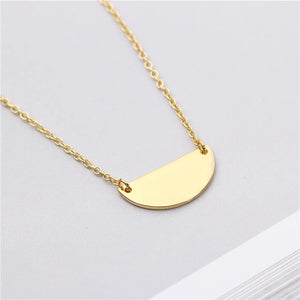 Geometric Pendant Necklace Modern Fashion Jewelry for Women