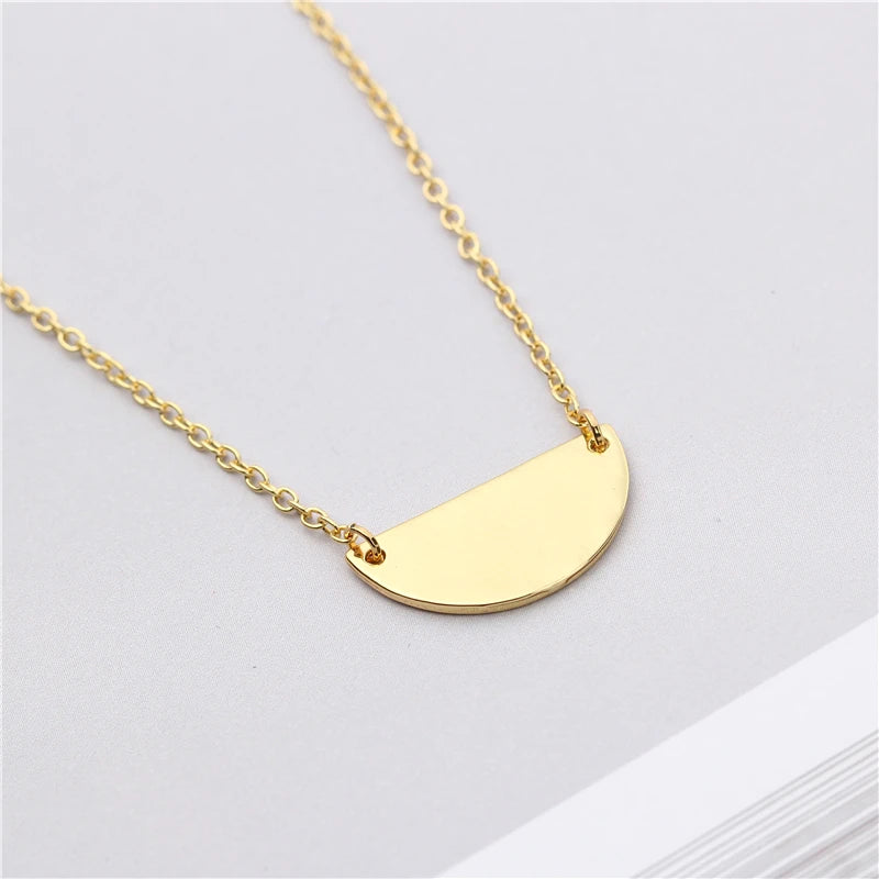 Geometric Pendant Necklace Modern Fashion Jewelry for Women
