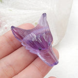 Amethyst Wolf Head Pendant Bead Semiprecious Stone Jewelry