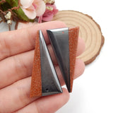 Handmade Red Sand Sun Sitara Earrings