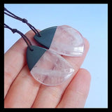 Rose Quartz Earrings, Natural Beads, Handmade DIY Jewelry