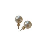 Pearl Shell Bead Earrings S925 Silver Plated Retro Female Earrings