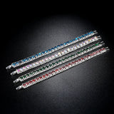Roman Crystal Heart Chain Bracelet - Wedding Jewelry