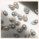 15-16mm Irregular Baroque Freshwater Pearls White/Pink/Purple