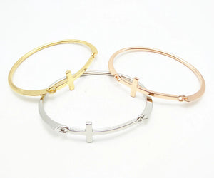 Copper Bracelets for Women and Men, Personality Cross Design