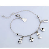 925 Sterling Silver Heart Anklet - Perfect Gift for Girlfriend