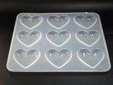 9-even Heart Shape Silicone Cake Mold DIY Chocolate Baking Utensil