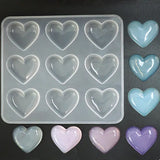 9-even Heart Shape Silicone Cake Mold DIY Chocolate Baking Utensil