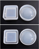 1PC Ashtray Dried Flower Resin Decorative Craft DIY Flower Pot Base Mold