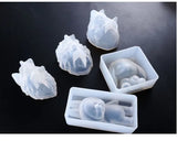 1PC Lion Wolf Head Heart Rabbit Silicone Cake Mold DIY Chocolate Baking Utensil