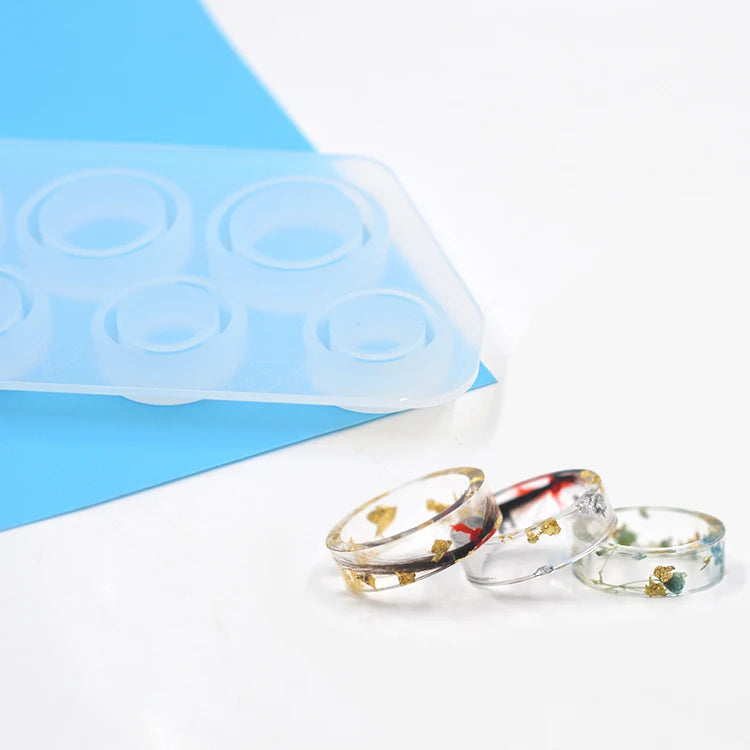1PC Ring/Plate Jewelry Making Mold Silicone Mould Epoxy Resin Craft