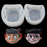 1PC Smiling Face Doll Epoxy Necklace Jewelry Pendants Tools
