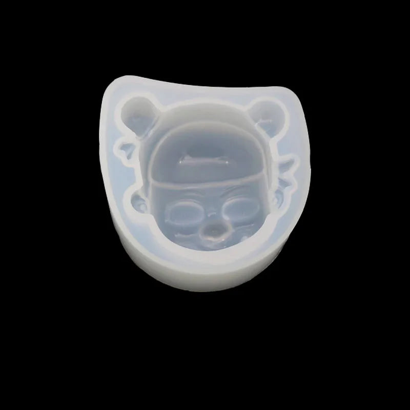 1PC Smiling Face Doll Epoxy Necklace Jewelry Pendants Tools