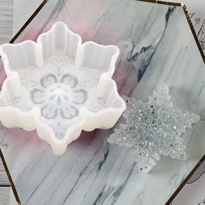 DIY Snowflower Silicone UV Resin Jewelry Tools Dried Flower Molds Pendant