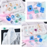 DIY Two Pendants Silicone UV Resin Jewelry Tools Dried Flower Molds