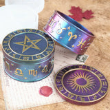 DIY Epoxy Resin Twelve Constellation Star Storage Box Silicone Mold