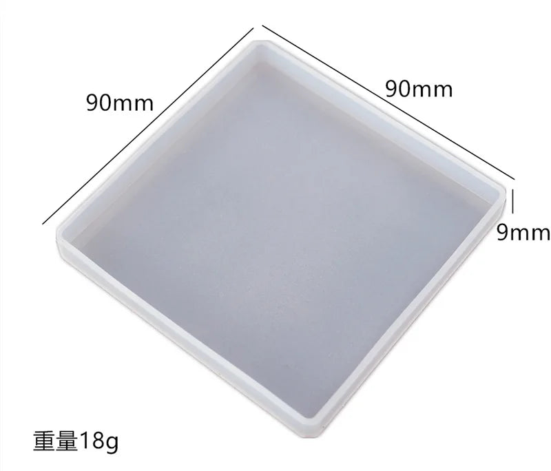 DIY UV Resin Molds Jewelry Tools Coaster Box Accessories Moulds