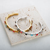 Colorful Bejeweled Bracelet Bangle Series Stainless Steel Waterproof Crystal