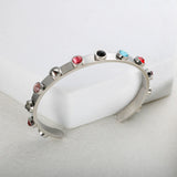 Colorful Bejeweled Bracelet Bangle Series Stainless Steel Waterproof Crystal