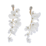 Porcelain Flower Bridal Hair Comb for Wedding Prom