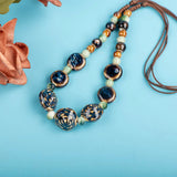 Porcelain Rose Retro Ceramic Beads Gift Necklace