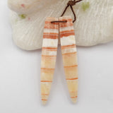 Pork Stone Gemstone Women Earrings - Charms Long Earrings Gift Gem 48x8x4mm