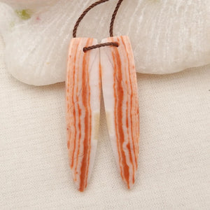 Pork Stone Gemstone Women Earrings - Charms Long Dangle Jewelry