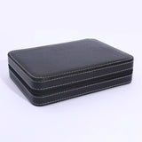 Portable Travel Watch Box PU Leather Zipper Storage Case Organizer