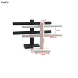 2 Layers Earring Jewelry Display Rack Velvet Bracelet Watch Storage Holder