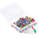 200pcs Glass Pearlized Head Pins Multicolor Sewing Pin DIY Sewing Crafts