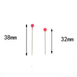 200pcs Glass Pearlized Head Pins Multicolor Sewing Pin DIY Sewing Crafts