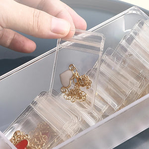 Portable Jewelry Box Storage Organizer Drawer Necklace Bracelet Ring Holder