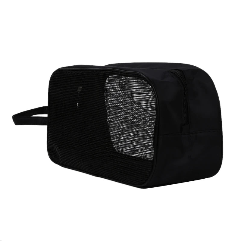 Portable Bathing Bag Mesh Shower Toiletry Pouch Travel Makeup Storage