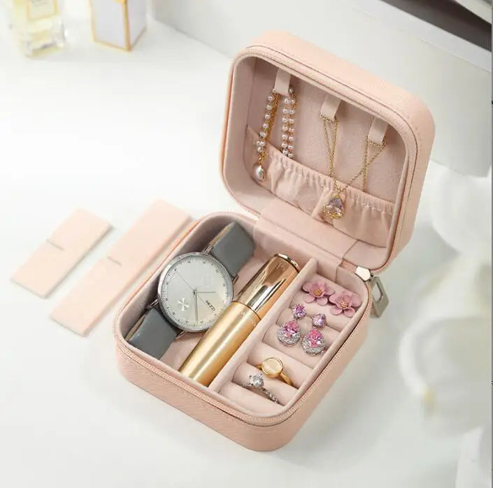 Portable Candy Jewelry Storage Box Travel Organizer Jewelery Case