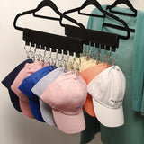 Cap Organizer Hanger 10 Clips Baseball Cap Holder Storage Foldable Hat Organizer