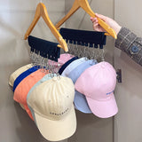 Cap Organizer Hanger 10 Clips Baseball Cap Holder Storage Foldable Hat Organizer