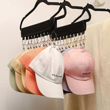 Cap Organizer Hanger 10 Clips Baseball Cap Holder Storage Foldable Hat Organizer