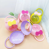 Portable Child DIY Jewelry Storage Box Cartoon Transparent Holder