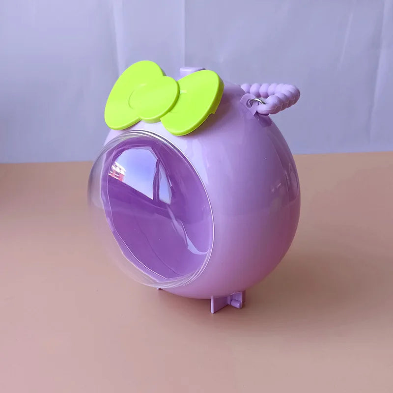 Portable Child DIY Jewelry Storage Box Cartoon Transparent Holder