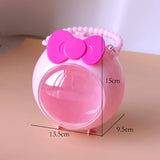 Portable Child DIY Jewelry Storage Box Cartoon Transparent Holder