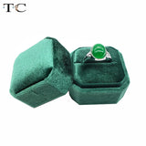 Double Rings Box Display Jewelry Gift Holder Wedding Engagement Ring