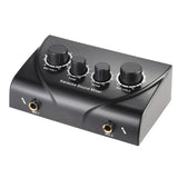 Portable Dual Mic Inputs Audio Sound Mixer For Amplifier & Microphone Karaoke