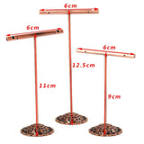 Metal Earring Jewelry Display Rack T Bar Hanger