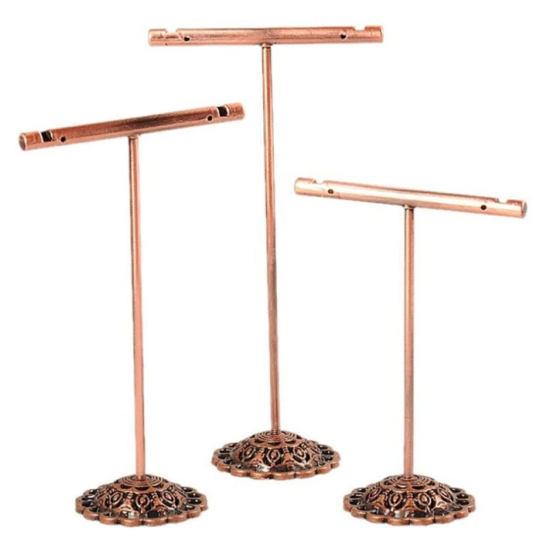 Portable Earring Jewelry Display Rack Stud Necklace Organizer
