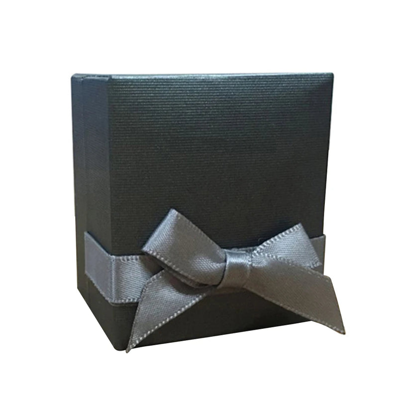 Portable Earrings Storage Box Necklace Bracelet Ribbon Jewelry Case